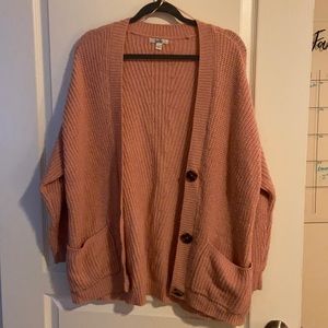 Oversized mauve/pink cardigan boutique